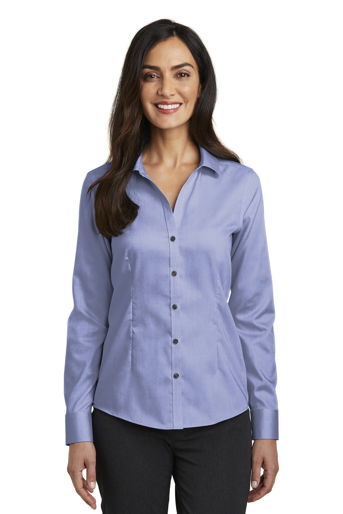 Red House  Ladies Pinpoint Oxford Non-Iron Shirt. RH250