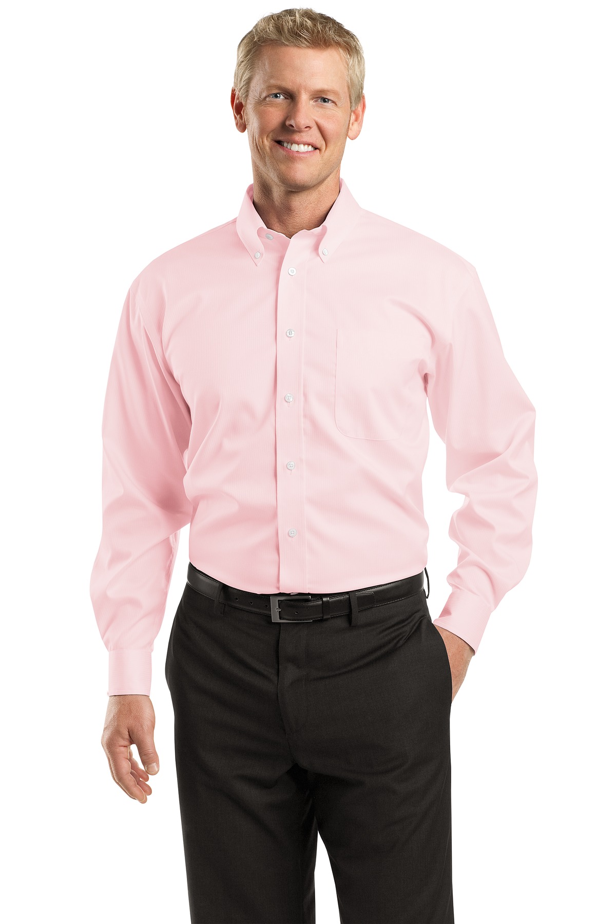 Red House -  Dobby Non-Iron Button-Down Shirt. RH60