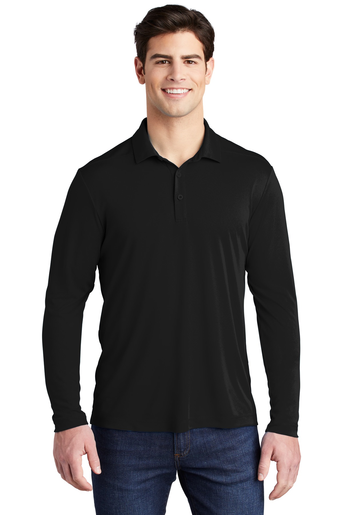 Sport-Tek   Posi-UV  Pro Long Sleeve Polo. ST520LS