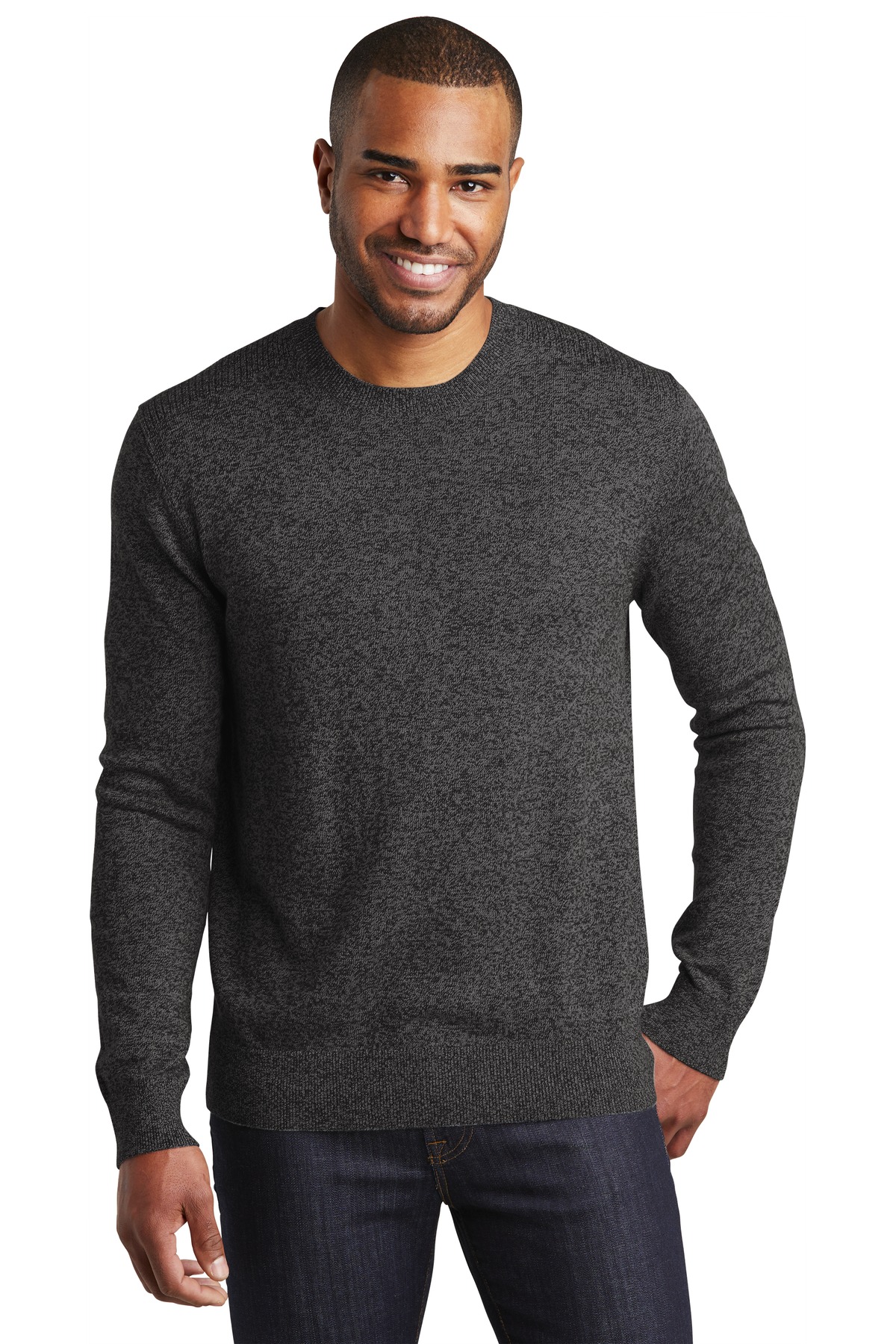 Port Authority  Marled Crew Sweater. SW417