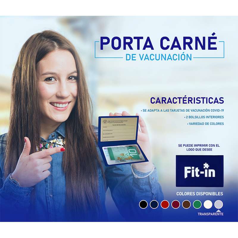 Porta carné de vacunación